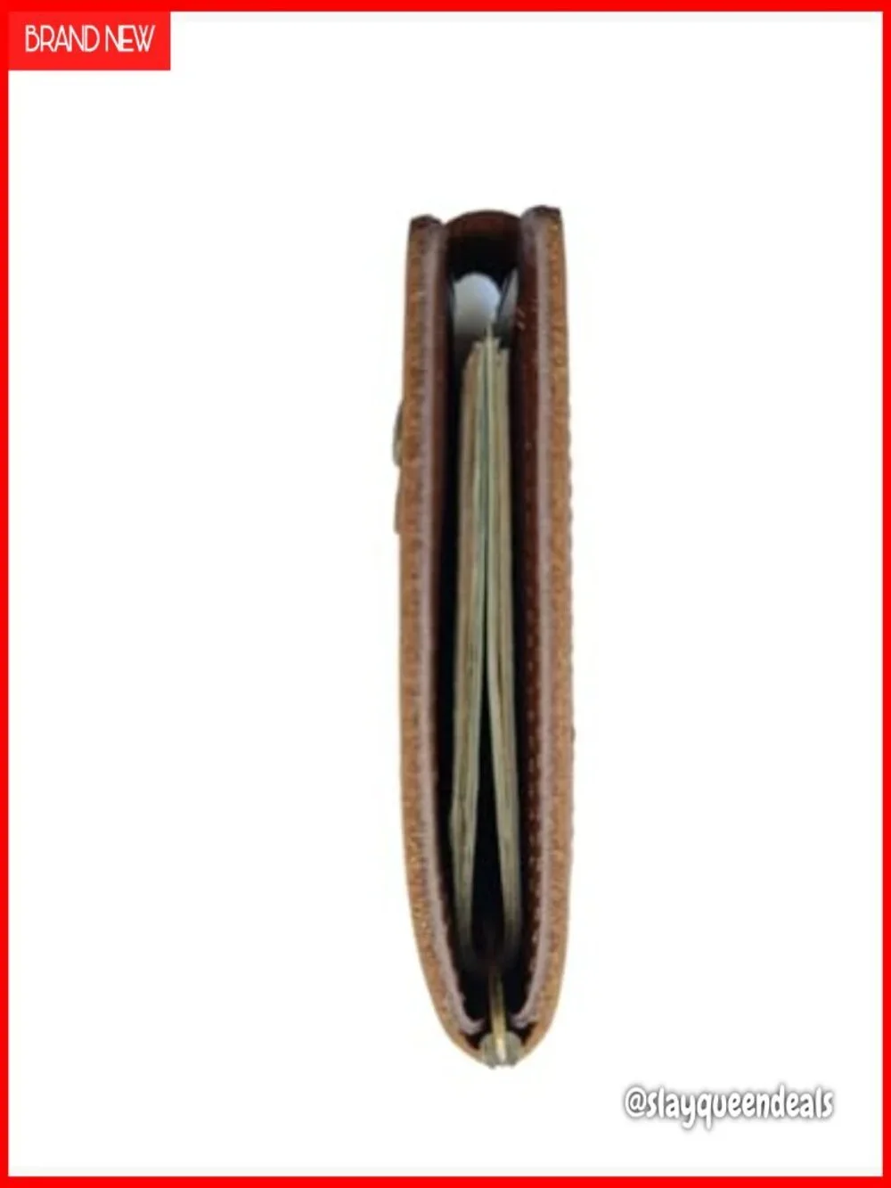 Slim Bifold Leather Wallet with Money Clip RFID Blocking Coin Pocket
